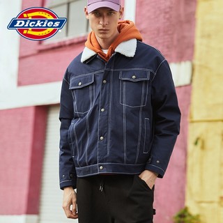 Dickies 帝客 仿羊羔绒领子牛仔式羽绒夹克 DK009484A