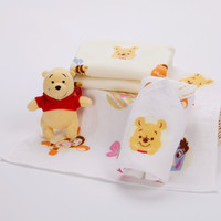 Disney 迪士尼 儿童小毛巾全棉方巾儿童家用洗脸巾新生儿婴儿宝宝手帕A类