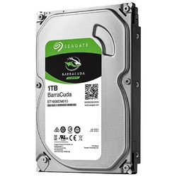 SEAGATE 希捷 1TB 64MB 7200RPM 台式机机械硬盘 SATA接口 希捷酷鱼BarraCuda系列(ST1000DM010)