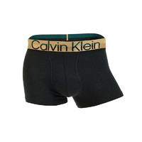 Calvin Klein 凯文克莱男士黑色单条装平角内裤男款男生