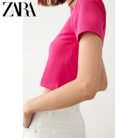 ZARA 新款 女装 短款圆领短袖 T 恤 2335159 941