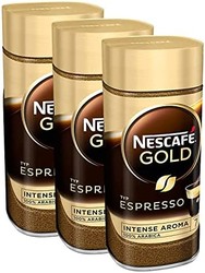 NESCAFÉ 黄金版浓缩咖啡，高品质速溶浓缩咖啡 3 罐 (3 x 100g)
