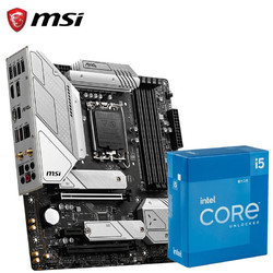 MSI 微星 MAG B660M MORTAR WIFI DDR4 迫击炮 主板+Intel 酷睿 i5-12400F 盒装 板U套装