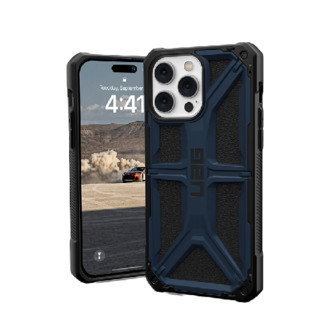 UAG iPhone 14 pro Max 塑料手机壳 尊贵皮革蓝