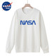  NASA BASE  男士加厚圆领宽松卫衣 DSW2001-大英文-白色 XL　
