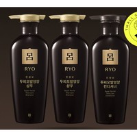 Ryo 吕 韩国黑吕洗护套装洗发水护发素400ml*3人参防脱控油