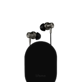 魅蓝 LP51 入耳式双动圈有线耳机 黑色 3.5mm