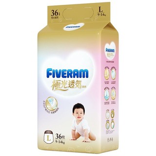 FIVERAMS 五羊 极光透气系列 婴儿拉拉裤 L36片
