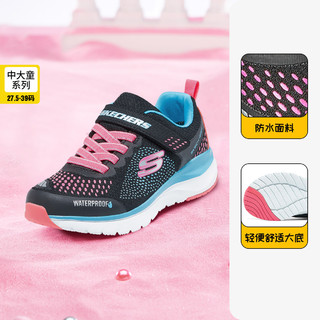 SKECHERS 斯凯奇 Ultra Groove 女童休闲运动鞋 302393L/BKMT 黑色/多彩色 36码