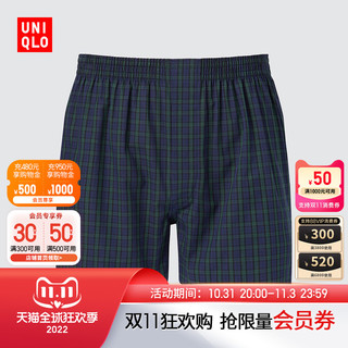 UNIQLO 优衣库 男装 平脚短裤(四角 格子 内裤) 451633