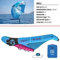 AZTRON 猎鹰卡隆软体运动风翼站立式冲浪滑水硬板水翼手持风筝套装 风筝6.0