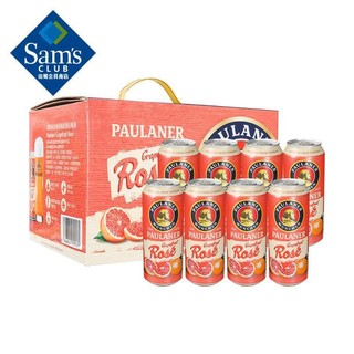 PAULANER 保拉纳 德国进口 西柚玫瑰红啤酒 500ml*12 50%大麦啤搭配50\x26西柚汁酿制 果香麦香馥郁