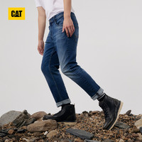 CAT 卡特彼勒 卡特22冬季新款男士户外休闲标准直筒随性舒适百搭牛仔长裤