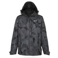 Jack Wolfskin 狼爪 男子三合一冲锋衣 5118596-8103 暗灰纹 XXXL