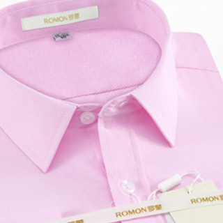 ROMON 罗蒙 男士长袖衬衫 S6C173C21 粉色 39