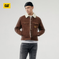 CAT 卡特彼勒 卡特22冬季新款男士户外休闲时尚细条灯芯绒短款棉服商场同款