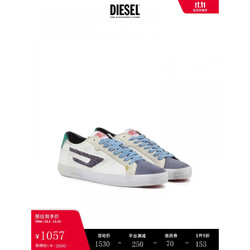 DIESEL 迪赛 2022春秋男士时尚低帮脏化运动鞋Y02741P4435 H8940白色/蓝色 40