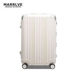 MARRLVE 铝框高端PC拉杆箱密码箱旅行李箱男20寸登机箱