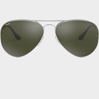 Ray-Ban 雷朋 Aviator飞行员系列 太阳镜 RB3025-003/40 银色框墨绿色片 62mm