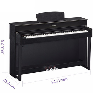 YAMAHA 雅马哈 CLAVINOVA系列 CLP-735B 电钢琴 88键重锤键盘 黑色 原装琴凳