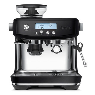 铂富（Breville） BES878 半自动咖啡机 家用意式 现磨豆打奶泡咖啡机 黑色
