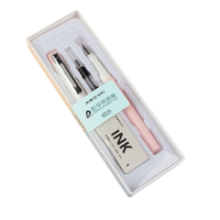 HERO 英雄 钢笔 396B 粉白色 0.38mm 墨囊盒装