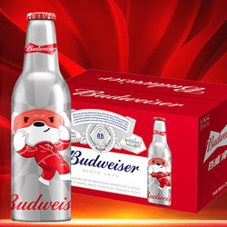 Budweiser 百威 xJOY联名 拉格啤酒 电音瓶 355ml*24瓶 啤酒整箱
