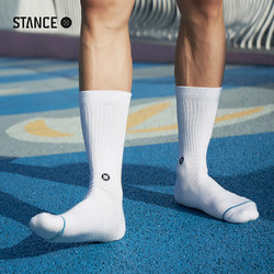 STANCE 斯坦斯 经典袜子纯色款百搭休闲袜男女透气舒适中筒袜
