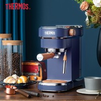 THERMOS 膳魔师 意式咖啡机家用小型半自动咖啡机现磨EHA-3211A