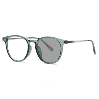 潮流绿色时尚大框眼镜（镜架多色可选）+ 1.56 急速变色镜片