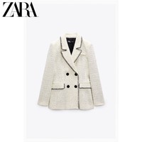 ZARA 秋冬新款 女装 缉线饰双排扣西装外套 8274692 712