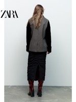 ZARA 秋冬新款 女装 金色纽扣背心 3046368 802