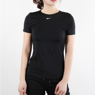 NIKE 耐克 短袖女运动上衣2021夏季新款宽松圆步T恤BQ9552-010