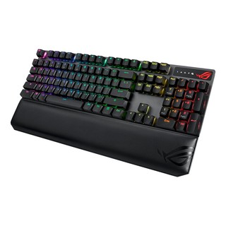 ROG 玩家国度 游侠NX TKL 84键 有线机械键盘 黑色 NX山楂红轴 RGB