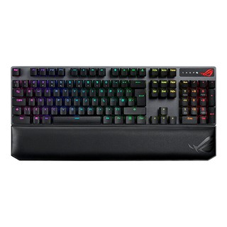 ROG 玩家国度 游侠NX TKL 84键 有线机械键盘 黑色 NX山楂红轴 RGB