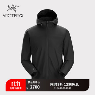 ARC'TERYX始祖鸟 SOLANO HOODY  防风 男子 软壳夹克 Black/黑色 L M Black/黑色