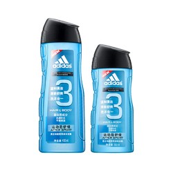 adidas 阿迪达斯 男士洗沐套装 （沐浴露400ml+赠同款250ml）