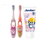Jordan 防蛀防龋牙膏牙刷套装 2段 D 2支+1支