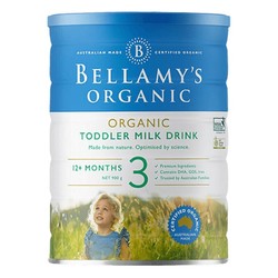BELLAMY'S 贝拉米 经典有机幼儿配方奶粉3段(1-3岁)900g/罐