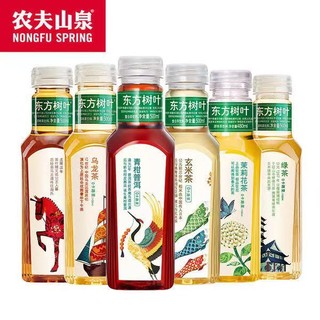 农夫山泉 东方树叶青柑普洱茉莉花茶无糖饮料500ml