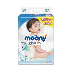 moony 畅透系列 婴儿纸尿裤 M64片