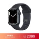 Apple 苹果 Watch Series 7 GPS款 41毫米午夜色铝金属表壳午夜色运动型表带