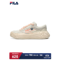 FILA 斐乐 x MIHARA斐乐联名帆布鞋女 2022夏新款运动休闲鞋FM15帆布鞋 米色-AG 37.5