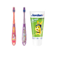 Jordan 防蛀防龋儿童牙膏牙刷套装 3段 C 2支+1支