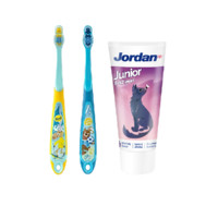 Jordan 防蛀防龋儿童牙膏牙刷套装 3段 B 2支+1支
