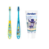 JORDANJordan 防蛀防龋儿童牙膏牙刷套装 3段 A 2支+1支
