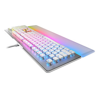 ROCCAT 冰豹 瓦肯二代VULCAN II光轴游戏机械键盘 旗舰版MAX-银白色(104键RGB)