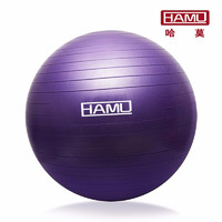 HAMU 哈莫 线下同款瑜伽球防爆3mm加厚65cm大球HAMU哈莫塑型健身球儿童孕妇助产健身减肥瑞士球弹力球 宝石蓝 65CM
