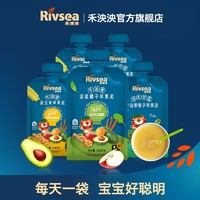 Rivsea 禾泱泱 宝宝果泥吸吸袋 80g*5袋