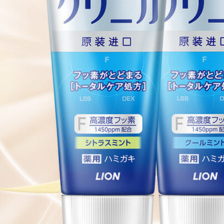 LION 狮王 齿力佳系列 酵素洁净防护牙膏 草本薄荷 130g